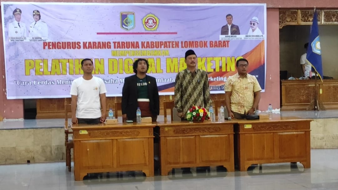 Ratusan Anggota Karang Taruna di Lombok Barat dibekali Ilmu Digital Marketing